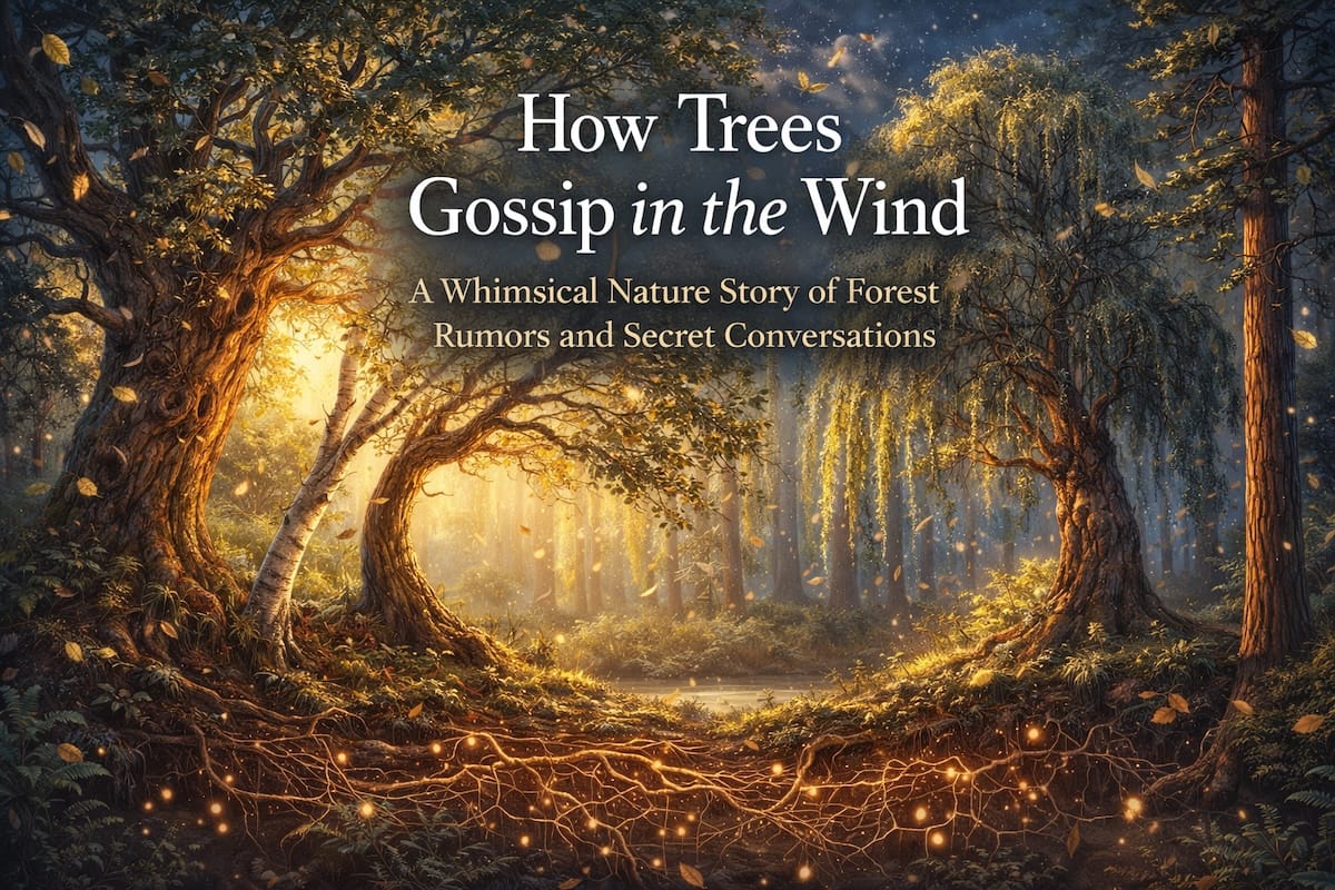 How Trees Gossip in the Wind - A Whimsical Nature Story About Forests as Social Networks