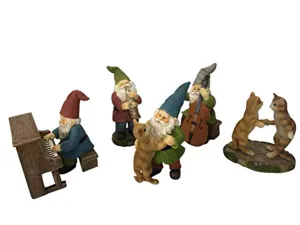 Happy Gnomes and Cats Dancing Celebration!-cover