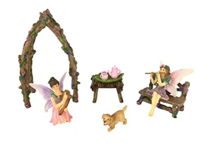 Musical Sisters Fairy Garden 7 Piece Set-cover