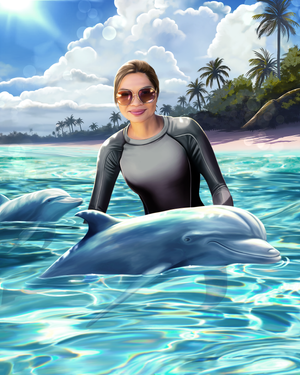 The Blue Dolphins - Kingdom of Meridien-cover
